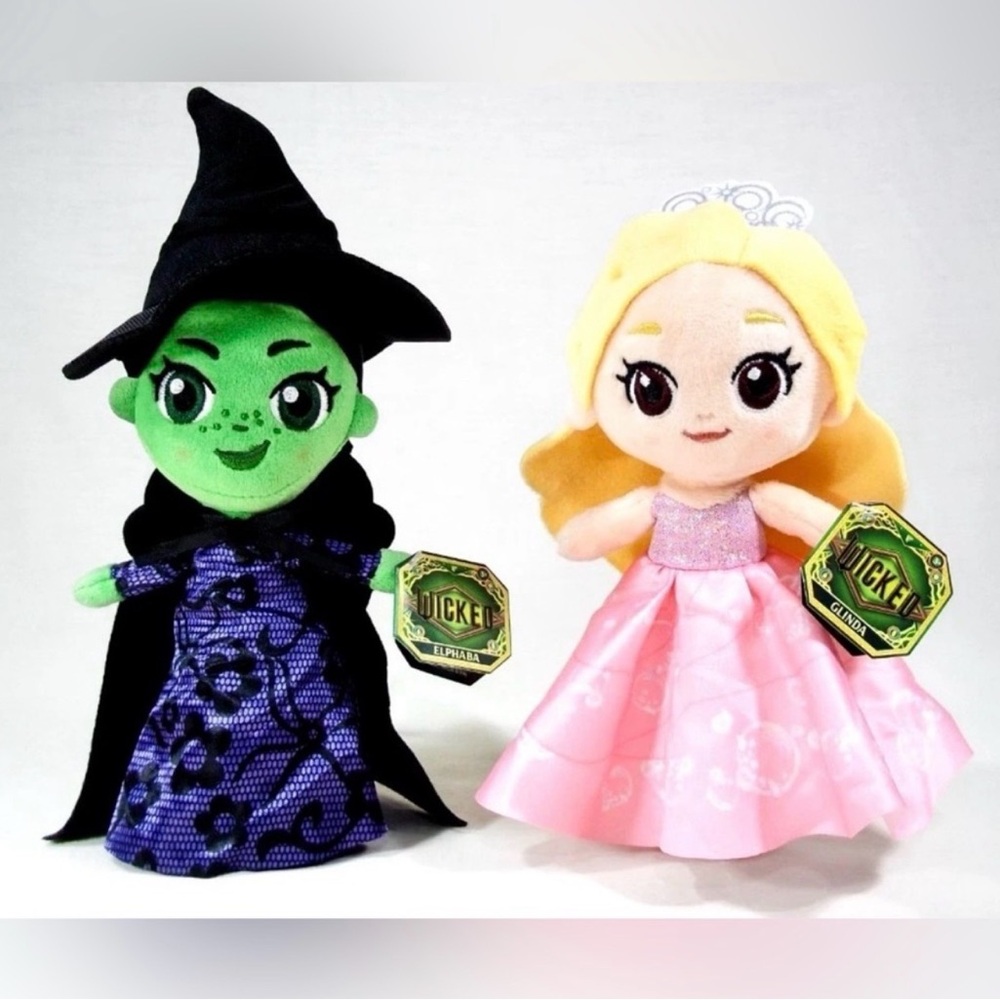 Wicked 10’Plush Elphaba Wicked Witch & Glinda The Good NEW with Display Box - Picture 8 of 8